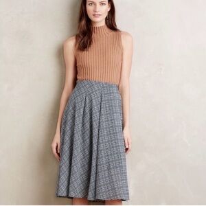 Anthropologie Ranna Gill Plaid Skirt - Altered to a Medium